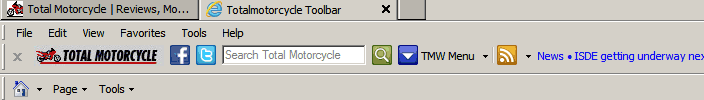 New: Total Motorcycle Toolbar for IE and Firefox