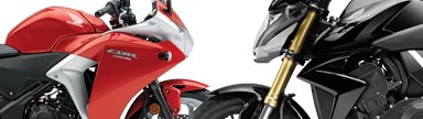 2011 Honda CBR250R and CB1000R