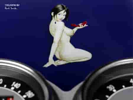 2006 Triumph Bonneville T100 Union Flag with Naked Lady