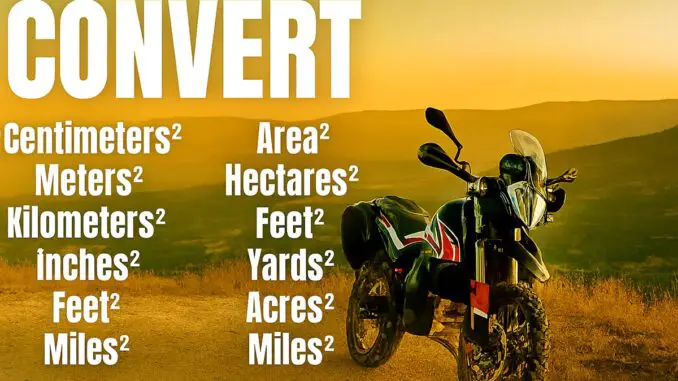 Total Motorcycle Online Area Converter