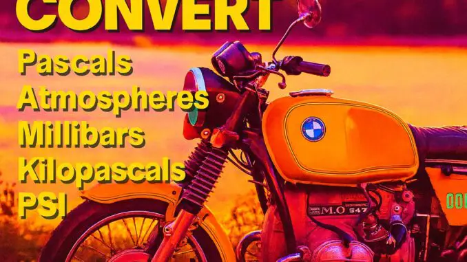 Total Motorcycle Online Pressure Converter