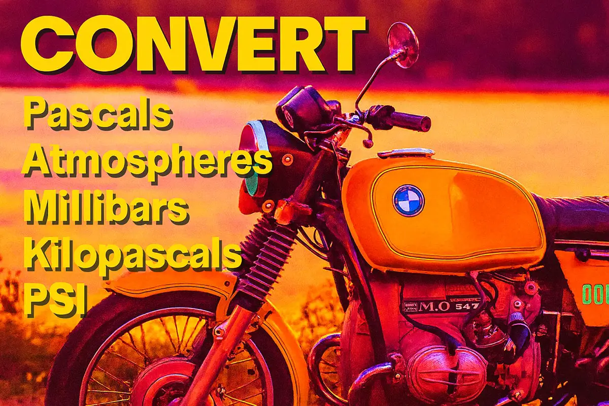 Total Motorcycle Online Pressure Converter