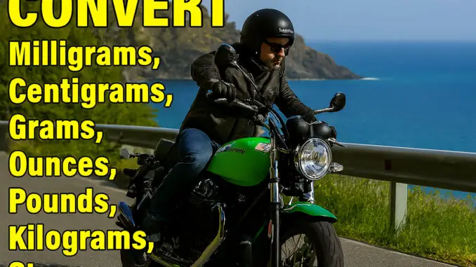Total Motorcycle Online Weight Converter
