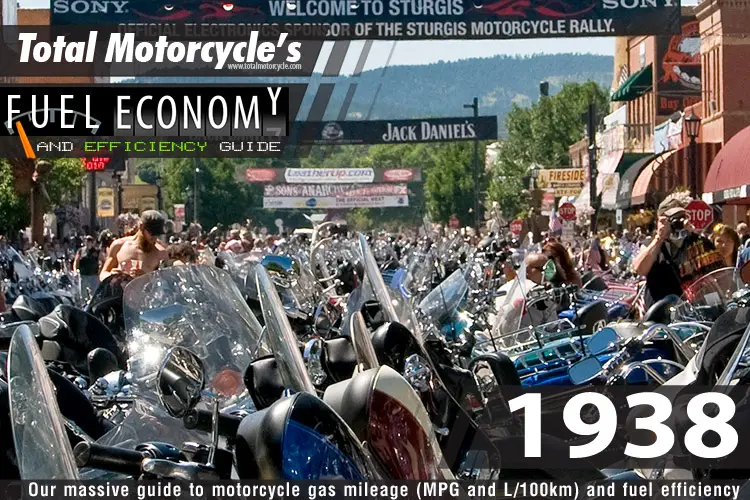 1938 Motorcycle MPG Fuel Economy Guide