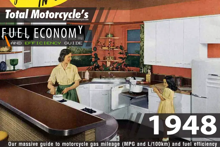 1948 Motorcycle MPG Fuel Economy Guide