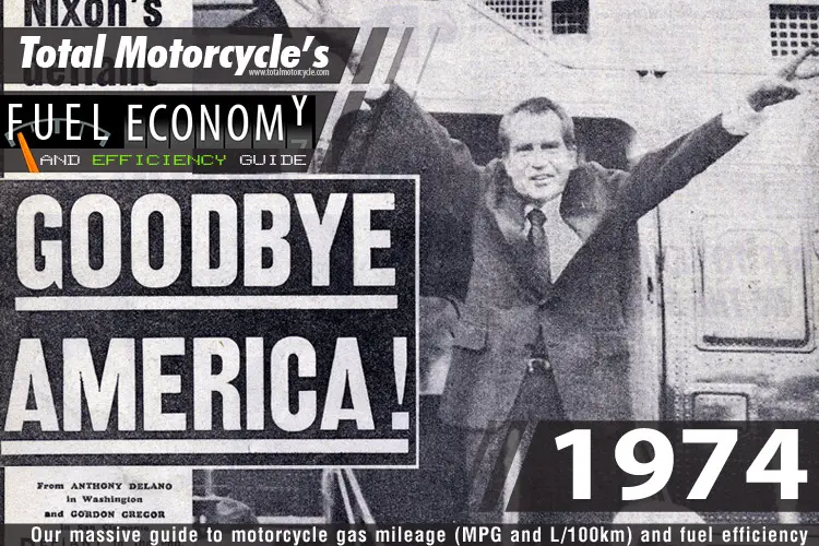 1974 Motorcycle MPG Fuel Economy Guide
