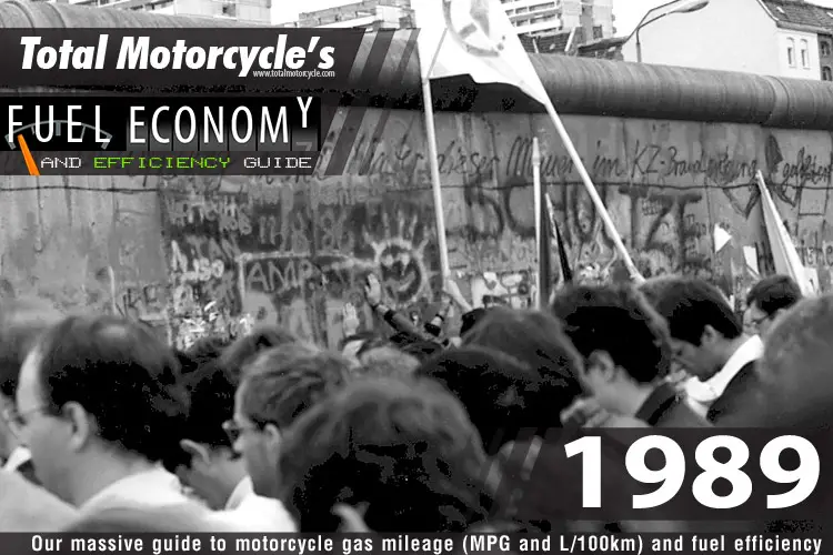 1989 Motorcycle MPG Fuel Economy Guide