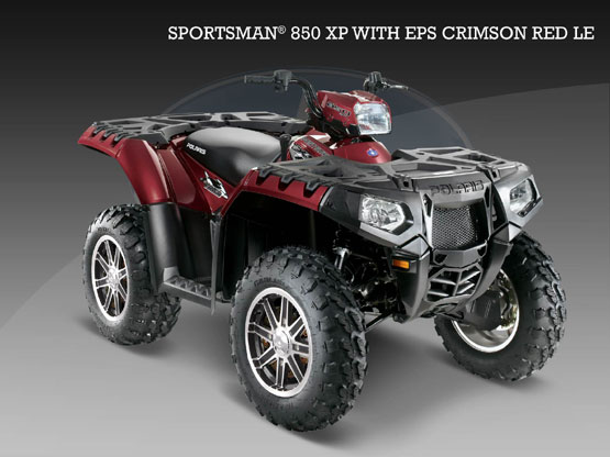 2010 Polaris 850 XP EPS Crimson Red LE
