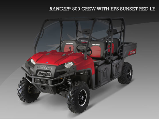 2010 Polaris Ranger 800 CREW EPS Sunset Red LE