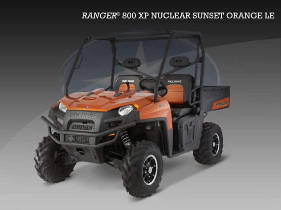 2010 Polaris Ranger 800 XP Nuclear Sunset Orange LE
