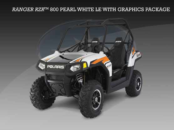 2010 Polaris Ranger RZR Pearl White