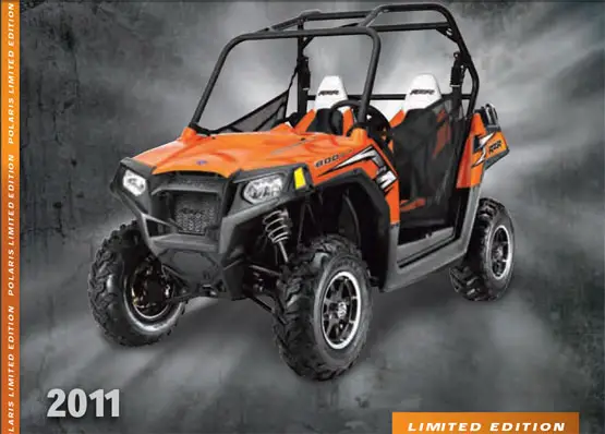 2011 Polaris Ranger RZR 800 EPS Orange Madness LE