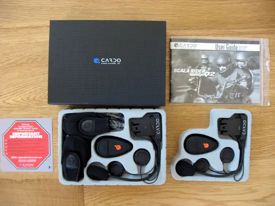 Cardo Scala Rider Multiset Q2 Motorcycle Helmet Headset System