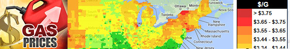 Full Page Gas Prices Map (National and Local)