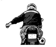 Comfort Stop - Left forarm extended, fist cleched with short up and down motion. Repeat