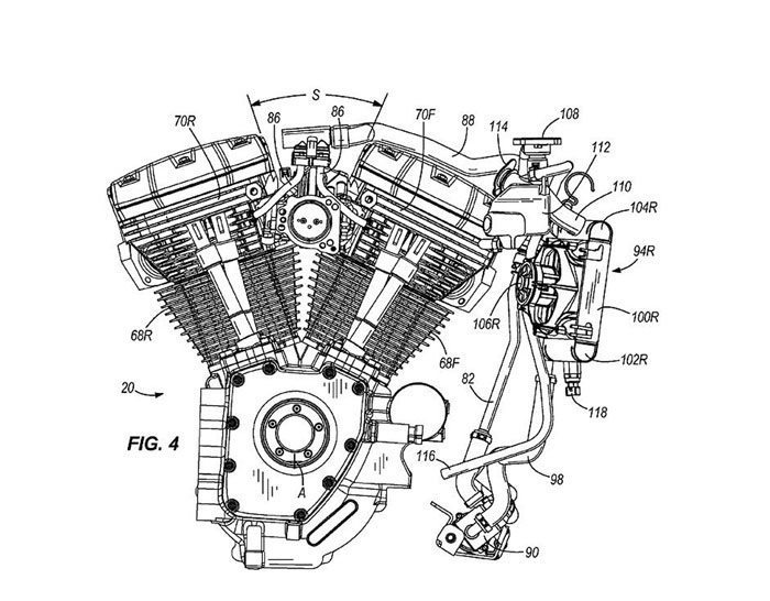 2011 Harley-Davidson Water Cooled Engine US Patent