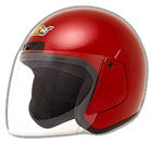 M2R Deluxe Open Face Helmet with Flip-Up Shield