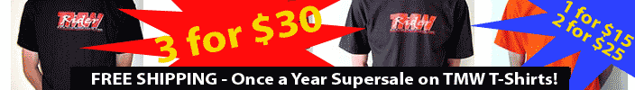 Once-a-Year TMW T-Shirt Supersale + FREE SHIPPING