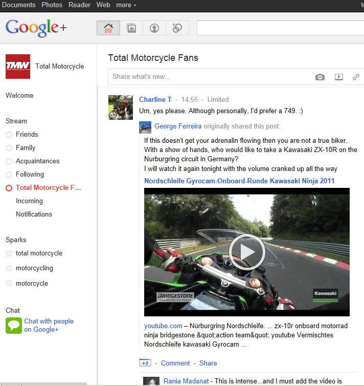 Don't be just a motorcycle fan, Be a Total Motorcycle fan, follow us on Google Plus +!