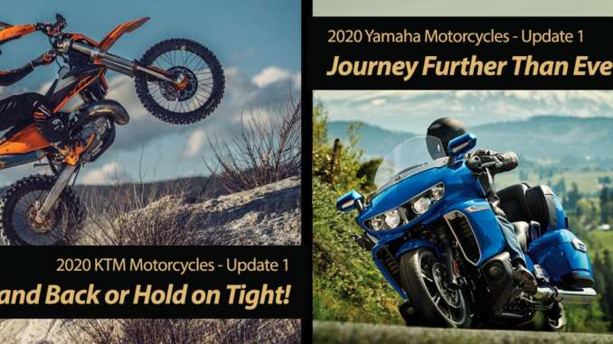 New 2020 Yamaha and 2020 KTM Motorcycles - Two-fer One