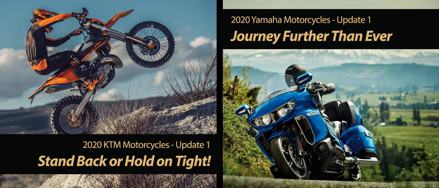 New 2020 Yamaha and 2020 KTM Motorcycles - Two-fer One
