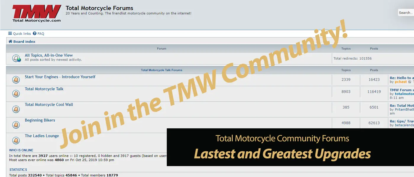Total Motorcycle Community Forums Upgrade