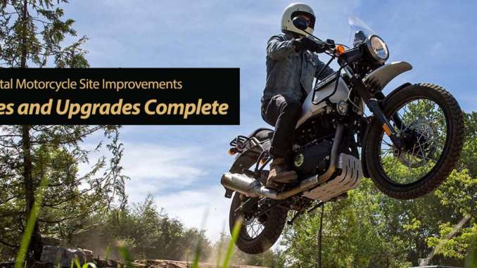 Total Motorcycle Site Improvements Updates and Upgrades Complete