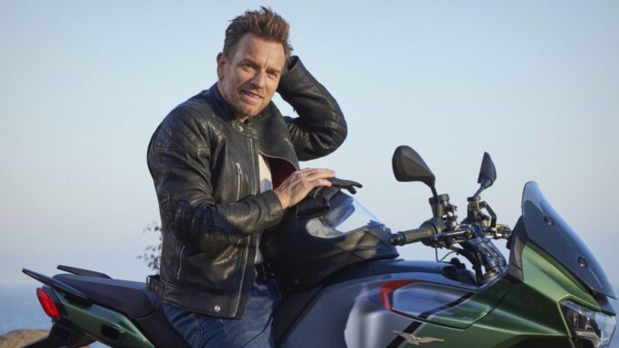 EWAN MCGREGOR AND MOTO GUZZI