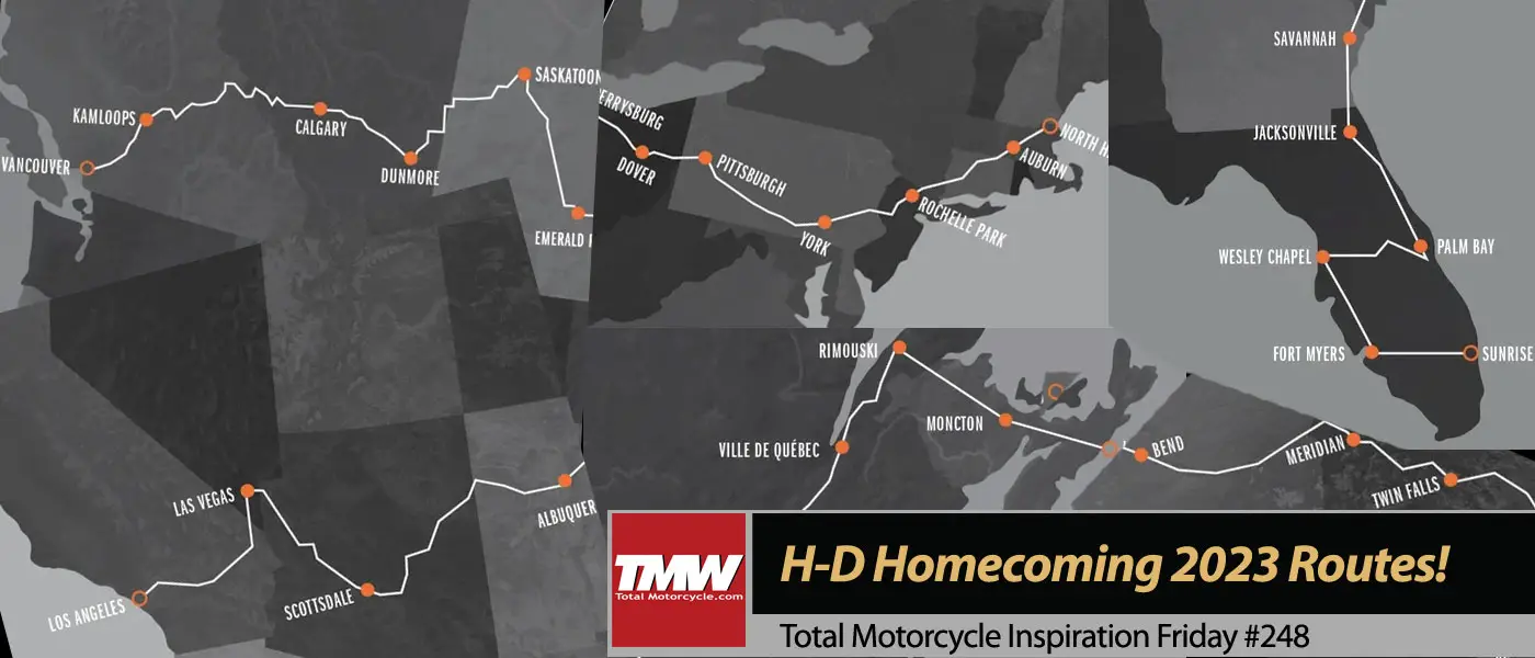 Inspiration Friday: Inspiring Harley-Davidson Homecoming 2023 Routes