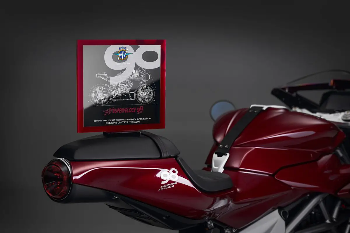 2024 MV Agusta Superveloce 98 Edizione Limitata