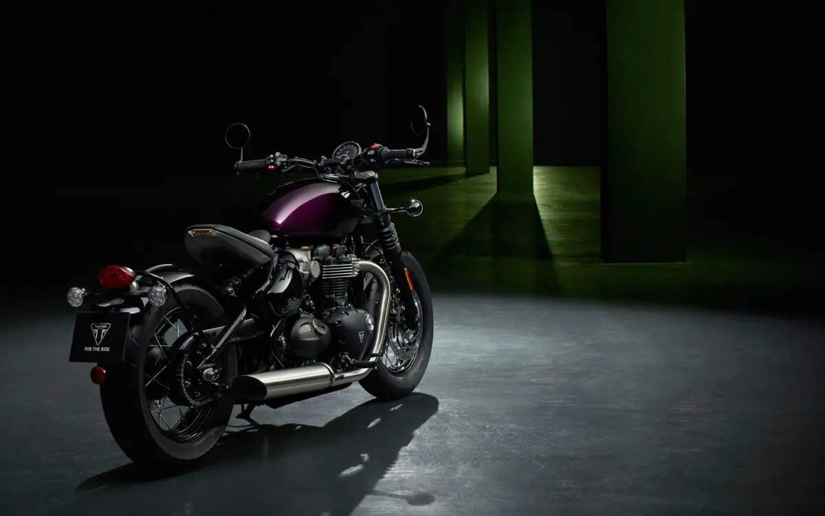 2024 Triumph Bonneville Bobber Purple Stealth Edition