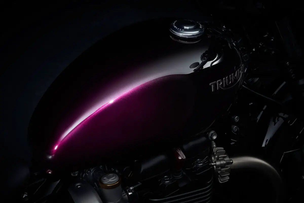 2024 Triumph Bonneville Bobber Purple Stealth Edition