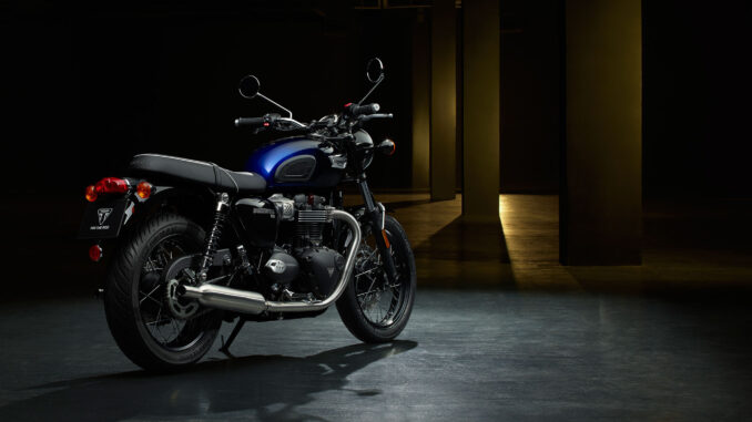 2024 Triumph Bonneville T100 Blue Stealth Edition