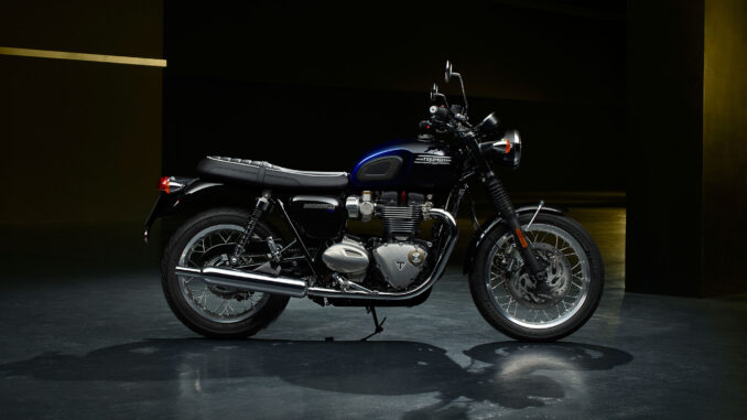 2024 Triumph Bonneville T120 Blue Stealth Edition