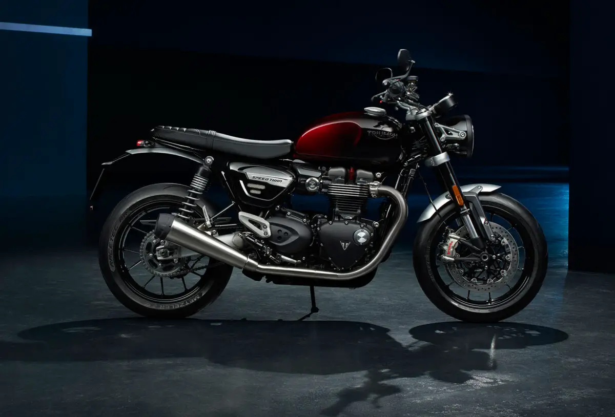 2024 Triumph Speed Twin 1200 Red Stealth Edition