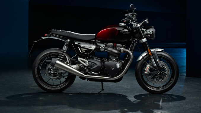 2024 Triumph Speed Twin 1200 Red Stealth Edition