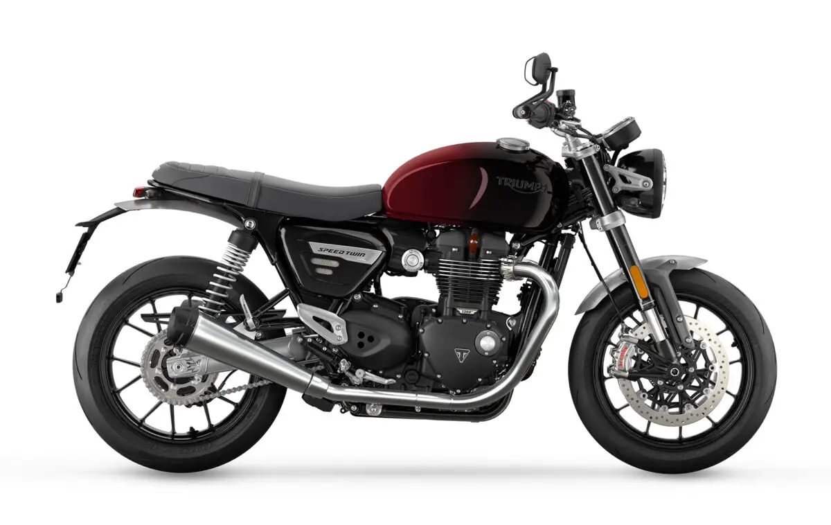 2024 Triumph Speed Twin 1200 Red Stealth Edition