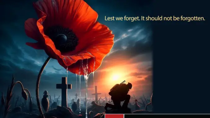 Lest We Forget - Remembrance Day 2023
