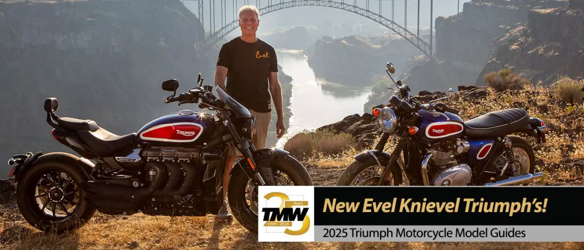 New Evel Knievel Triumph Bonneville and Rocket 3 models!