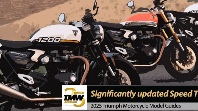 Significantly updated 2025 Speed Twin 1200 and Speed Twin 1200RS!
