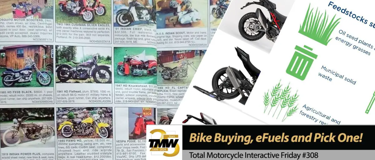 Interactive Friday: Buying a Motorcycle? eFuels and Bike Choices!