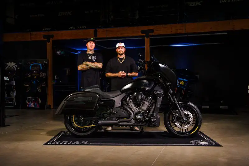 Indian Motorcycle unveils custom Chieftain PowerPlus
built by Jeremy “Twitch” Stenberg for Ryan Sheckler